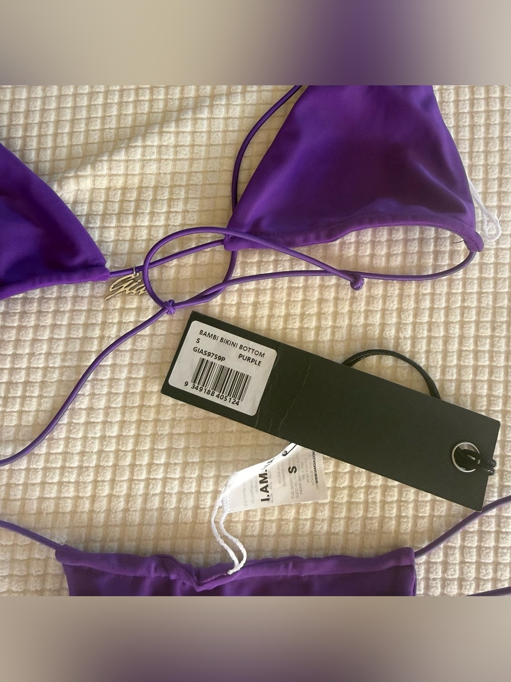 I.AM.GIA purple Bambi bikini set size small brand new with tags - Picture 3 of 3